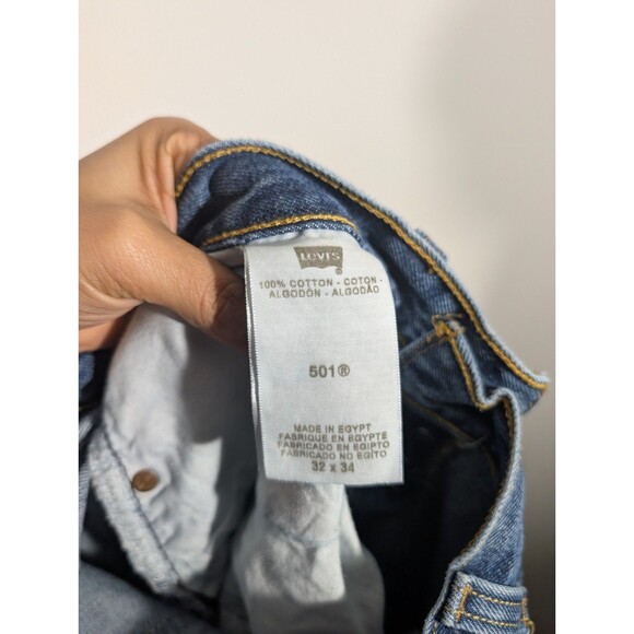 Levi's 501 XX Men's Straight Leg Button Fly Classic Jeans Sz 32 Vintage Western - Picture 9 of 11